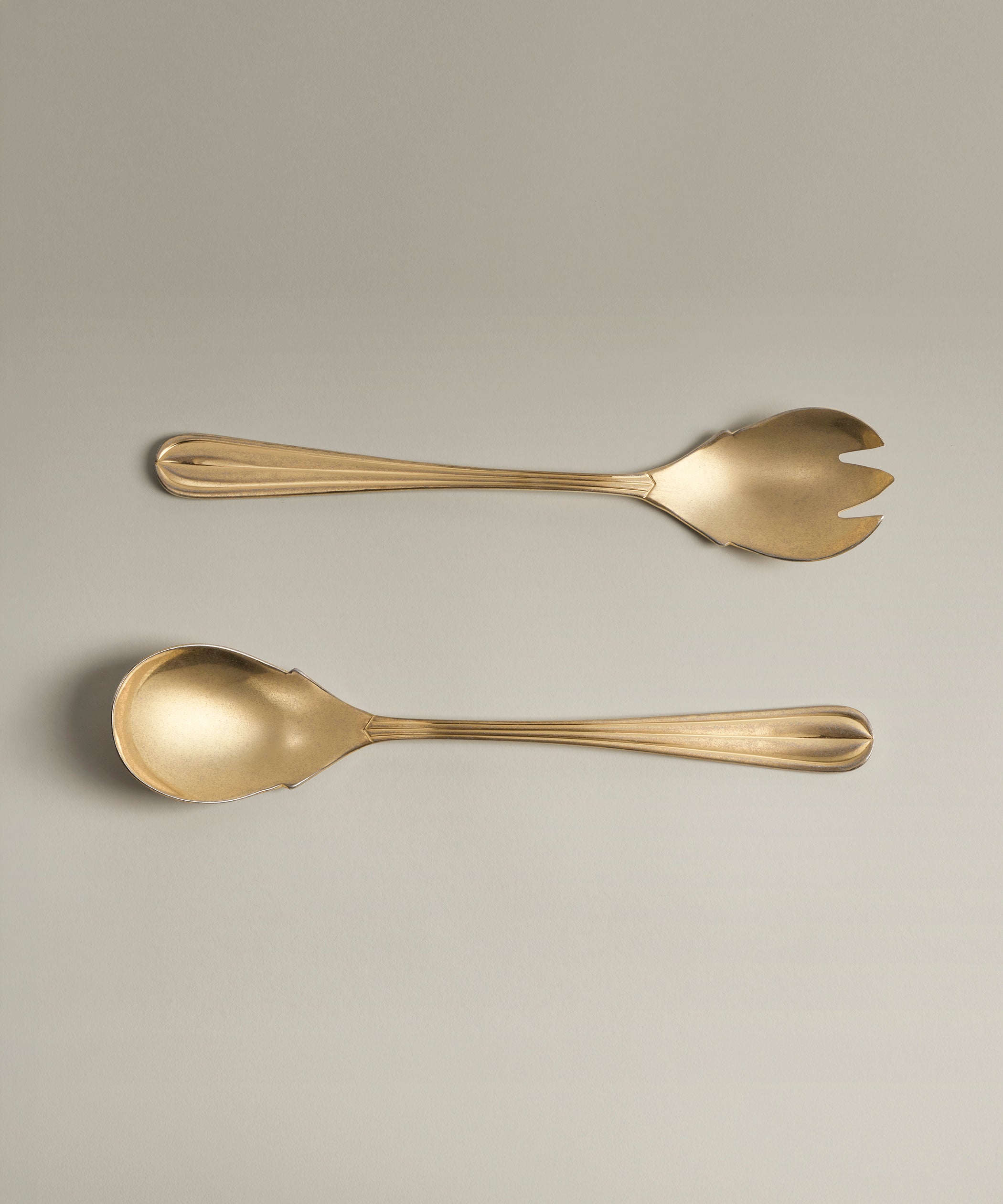 Crescent Serving Spoon and Fork Set | Year & Day